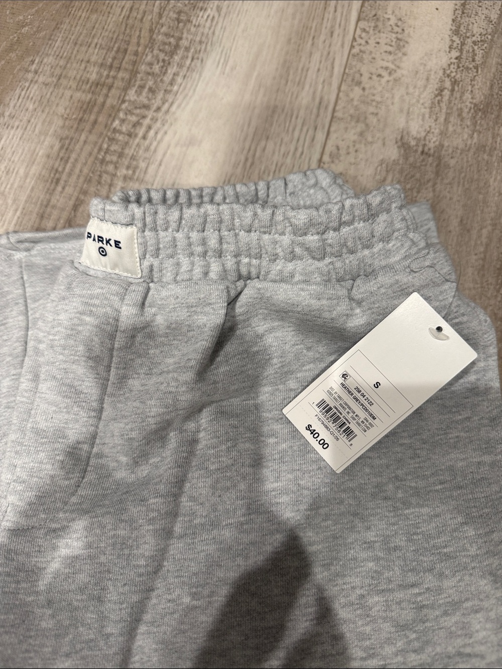 PARKE x Target heather grey sweats